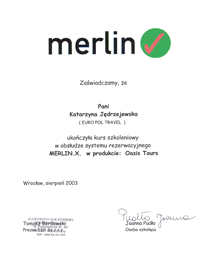 Certyfikat Merlin